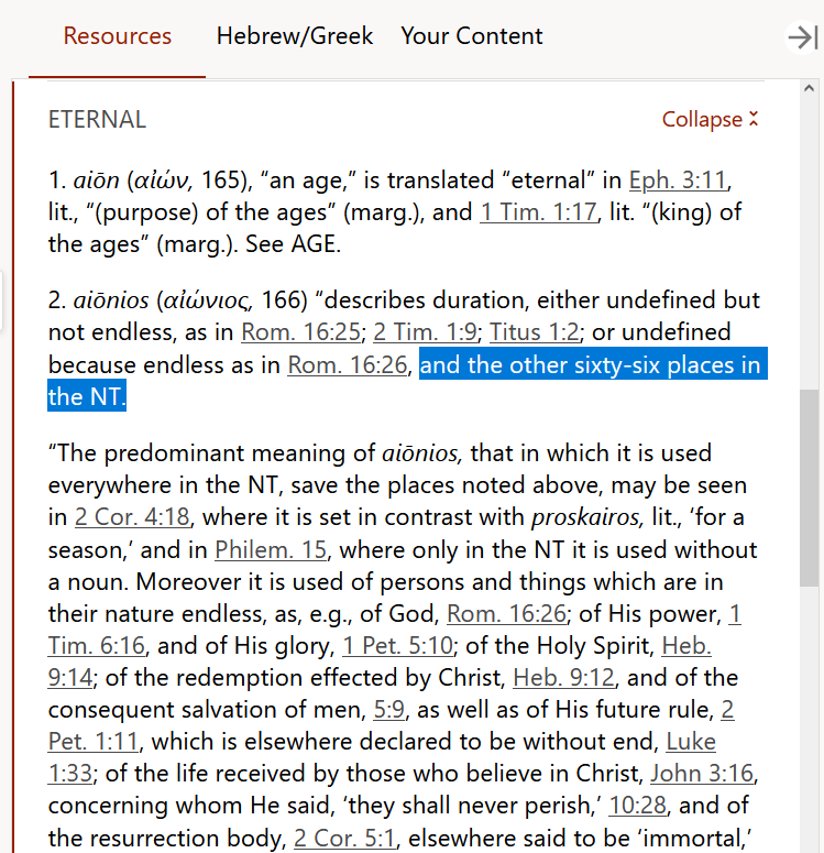 Vine’s Dictionary is now available with Bible Gateway Plus